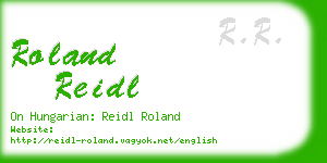 roland reidl business card